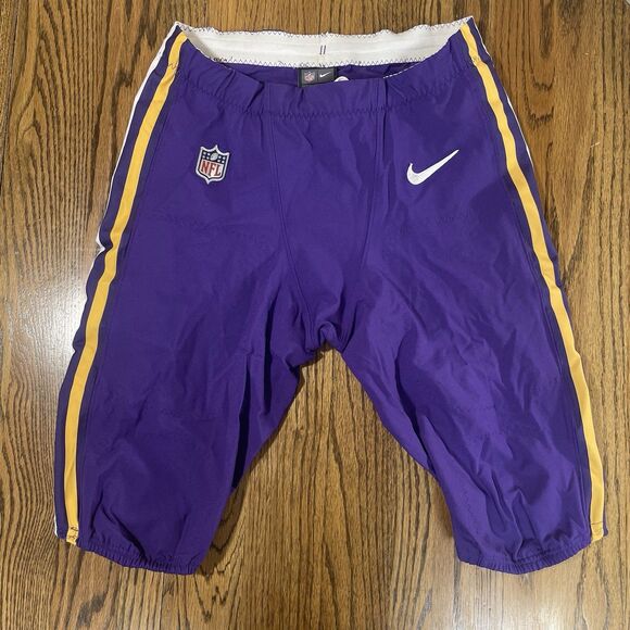George Iloka 23 Minnesota Vikings Game Worn Pants NFL Football Size 32 Purple